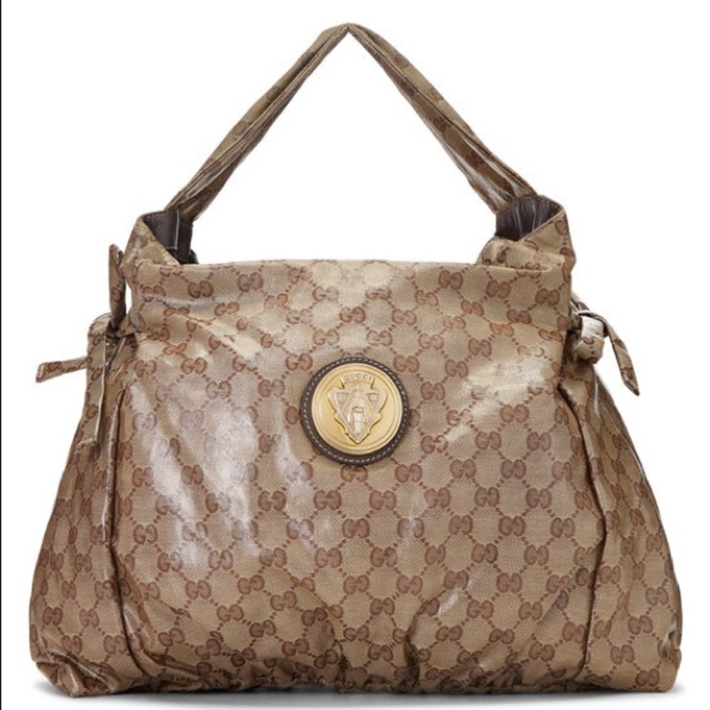 Gucci Original GG Crystal Hysteria Shoulder Hobo Bag Women’s Large - Picture 1 of 9